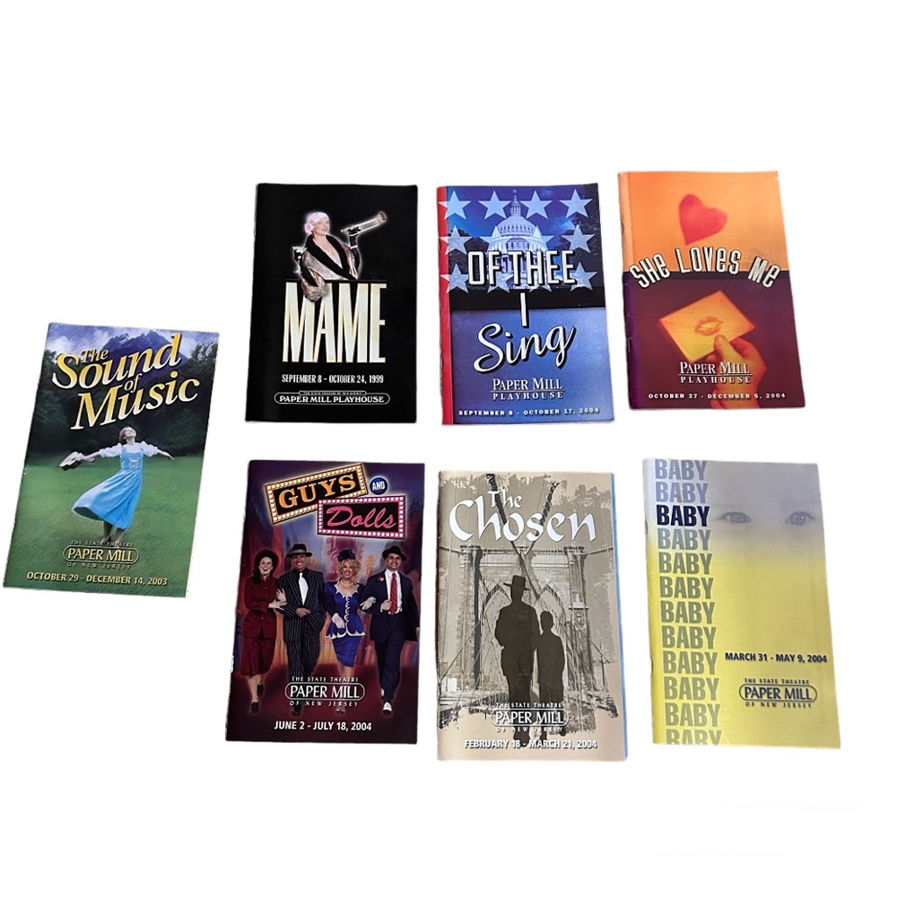 Theatre New Jersey Paper Mill Playhouse Playbill Lot 7 Sound Music Guys Dolls